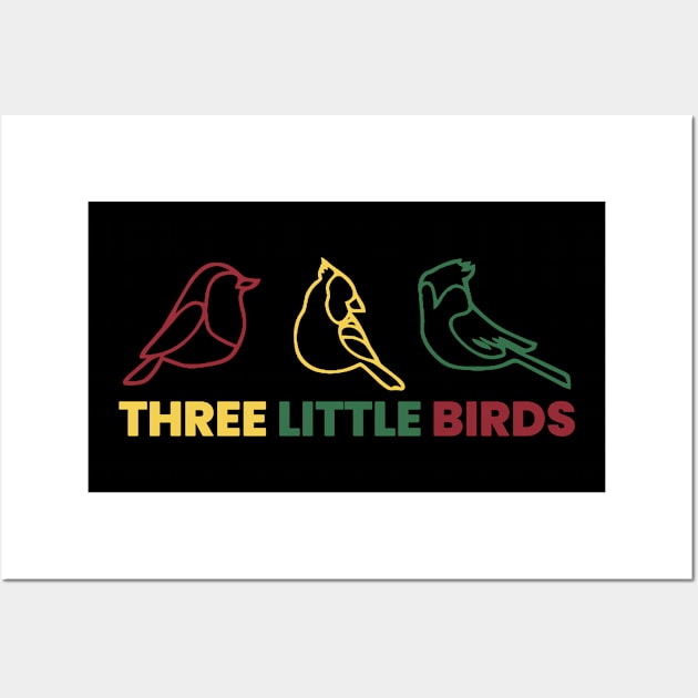 Three Little Birds Wall Art by TikaNysden